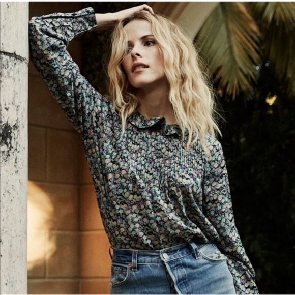 Dôen Plum Blouse in Hardwick Garden SZ XS - Picture 3 of 11